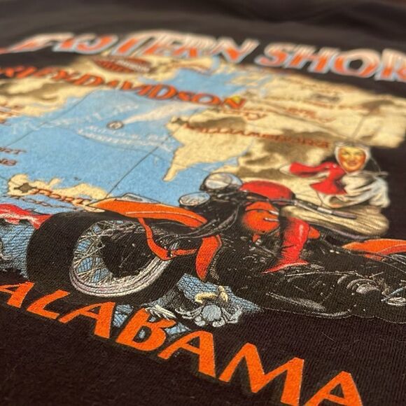 HARLEY-DAVIDSON Daphne, Alabama Eastern Shore 2007 Pinup Girl Graphic Tee - Picture 11 of 15